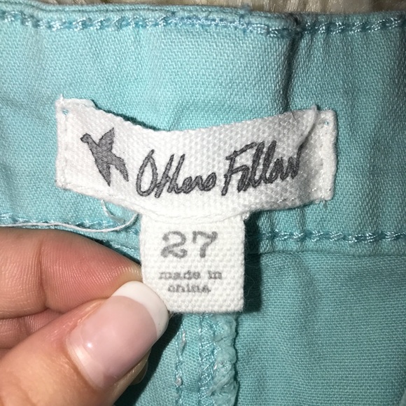 Others Follow Turquoise Denim Shorts - Picture 5 of 5